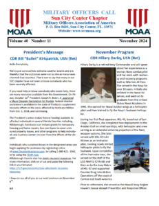 November 2024 SCCC MOAA Newsletter